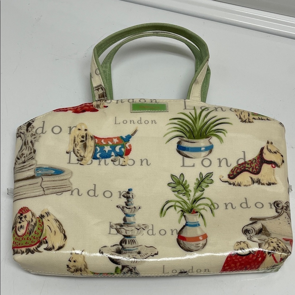 Allegro Pacific Modello Make Up Bag Dogs and London Displayed - Medium